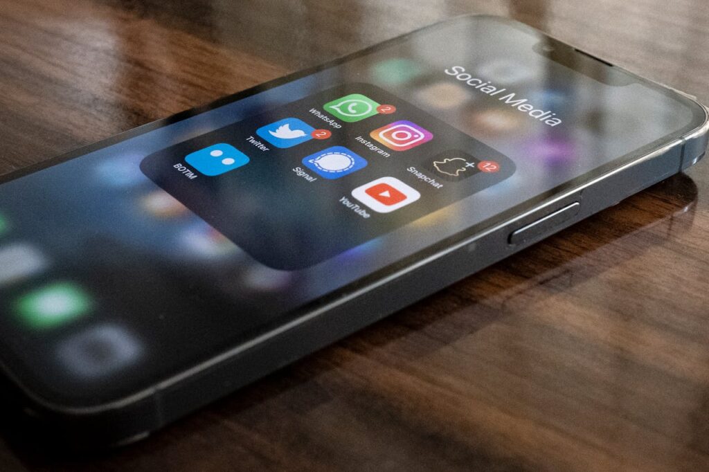 SM op smartphone